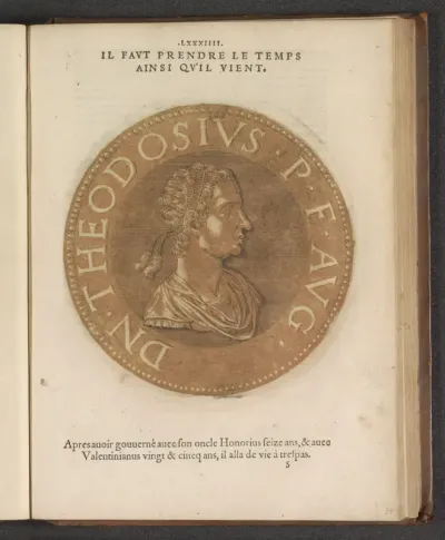 Portret van keizer Theodosius II