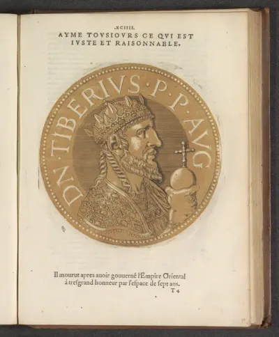 Portret van keizer Tiberius II Constantijn