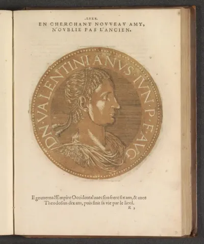 Portret van keizer Valentinianus II