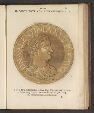 Portret van keizer Valentinianus III