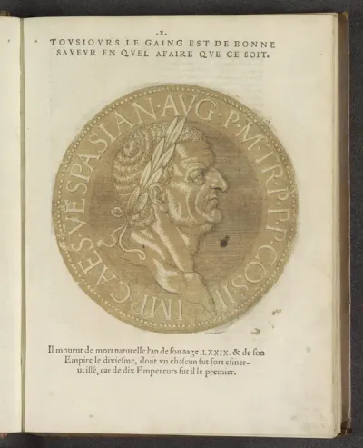 Portret van keizer Vespasianus