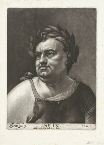 Portret van keizer Vitellius