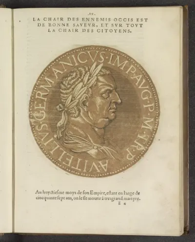 Portret van keizer Vitellius