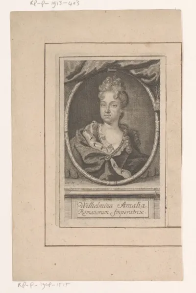 Portret van keizerin Amalia Wilhelmina