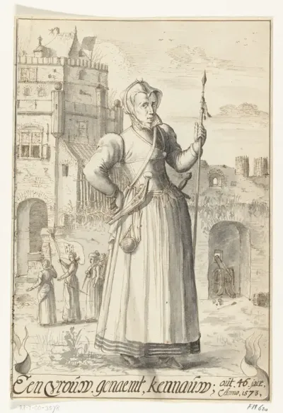 Portret van Kenau Simonsdochter Hasselaer, 1573