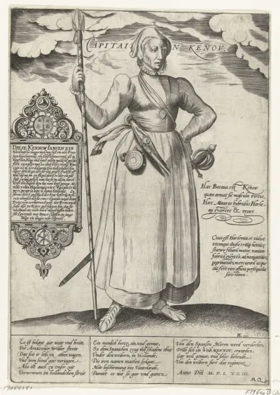 Portret van Kenau Simonsdr. Hasselaer, 1573