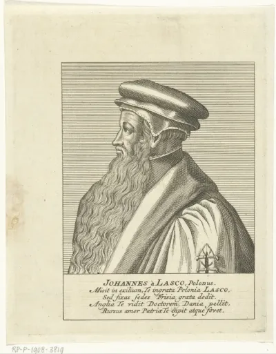 Portret van kerkhervormer Johannes Calvijn