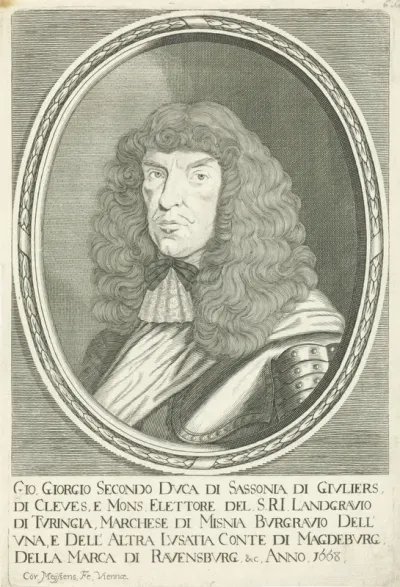 Portret van keurvorst Johan Georg II van Saksen