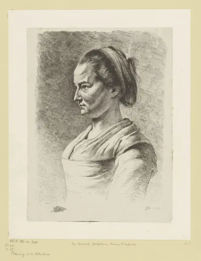 Portret van kindermeisje Joséphine