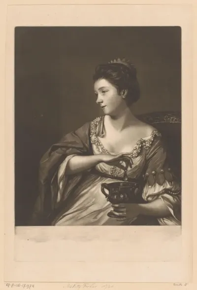 Portret van Kitty Fisher als Cleopatra