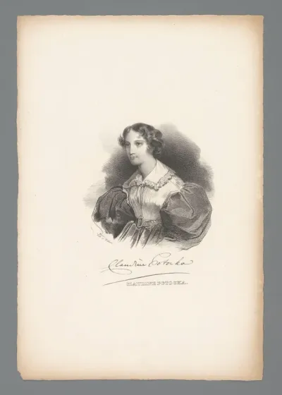 Portret van Klaudyna Potocka