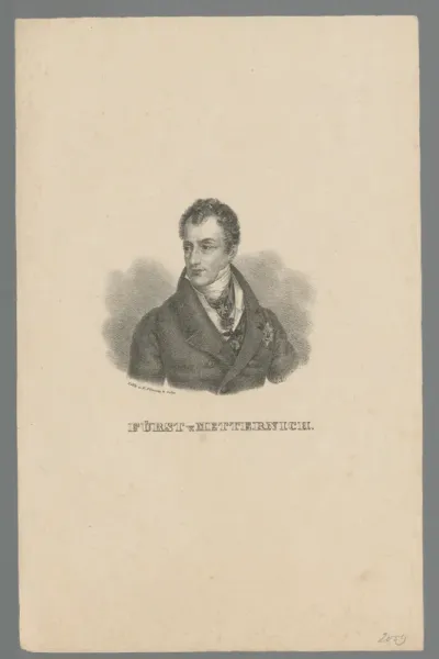 Portret van Klemens Wenezel Metternich