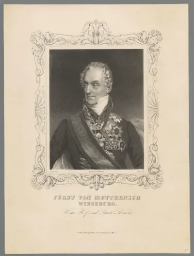 Portret van Klemens Wenzel Metternich