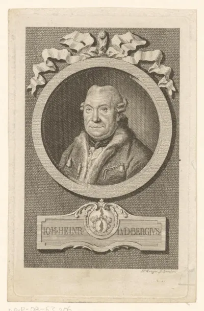 Portret van Kohann Heinrich Ludwig Bergius