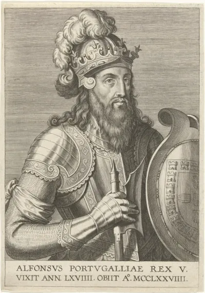 Portret van koning Alfons III van Portugal