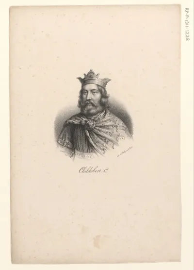 Portret van koning Childebert I