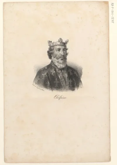 Portret van koning Chilperik I