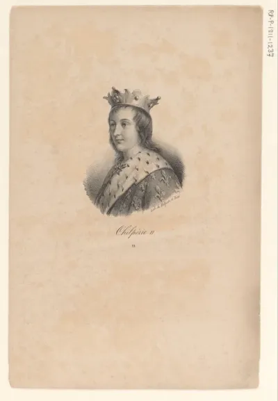 Portret van koning Chilperik II