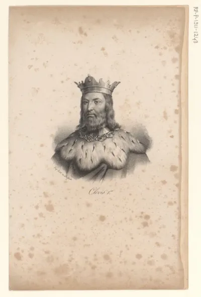 Portret van koning Clovis I