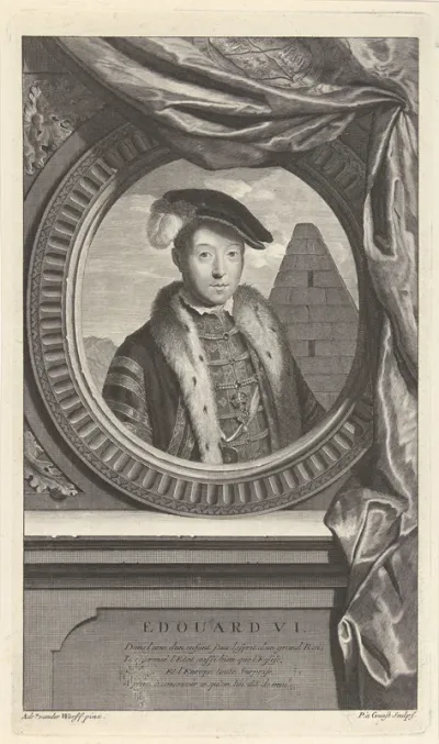 Portret van koning Edward VI van Engeland