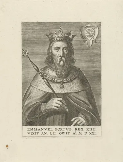 Portret van koning Emanuel I van Portugal