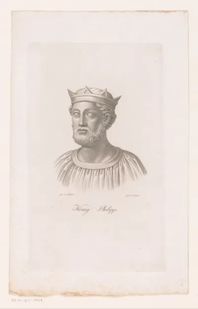 Portret van koning Filips van Zwaben