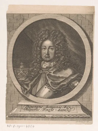 Portret van koning Frederik I van Pruisen keurvorst van Brandenburg