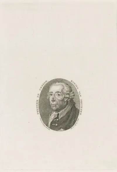 Portret van koning Frederik II de Grote van Pruisen