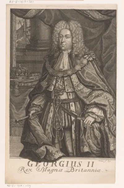 Portret van koning George II van Engeland