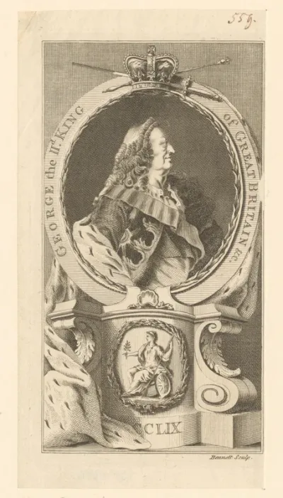 Portret van koning George II