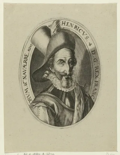 Portret van koning Hendrik IV van Frankrijk