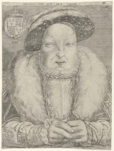Portret van koning Hendrik VIII van Engeland en Ierland