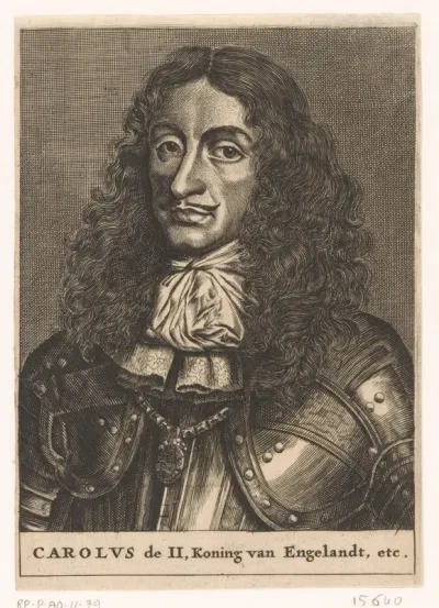 Portret van koning Karel II van Engeland