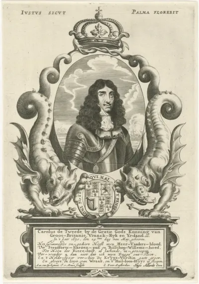 Portret van koning Karel II van Engeland