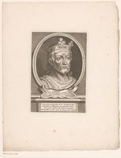 Portret van koning Karel Martel