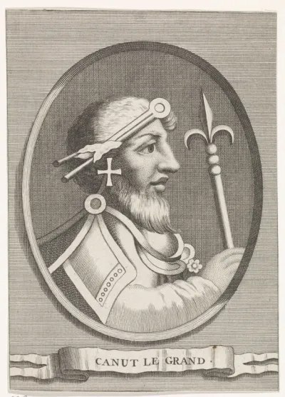 Portret van koning Knoet de Grote