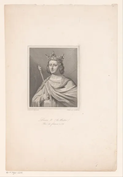 Portret van koning Lodewijk X