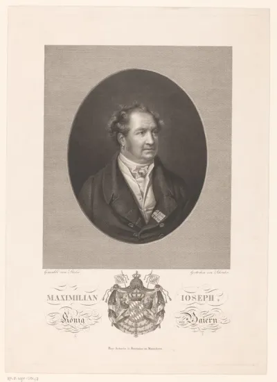 Portret van koning Maximiliaan I Jozef van Beieren