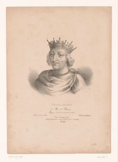 Portret van koning Pharamond