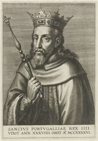 Portret van koning Sancho II van Portugal