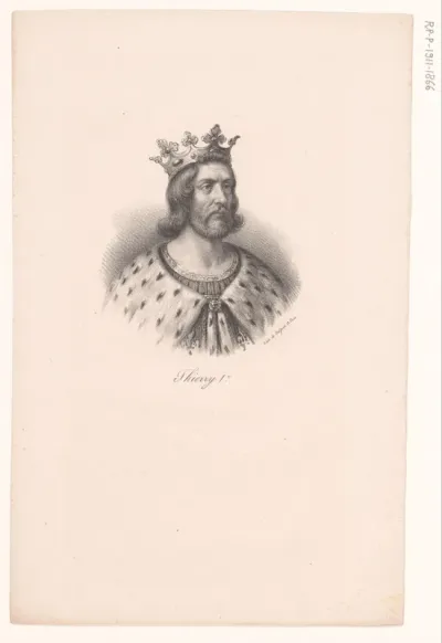 Portret van koning Theuderik I