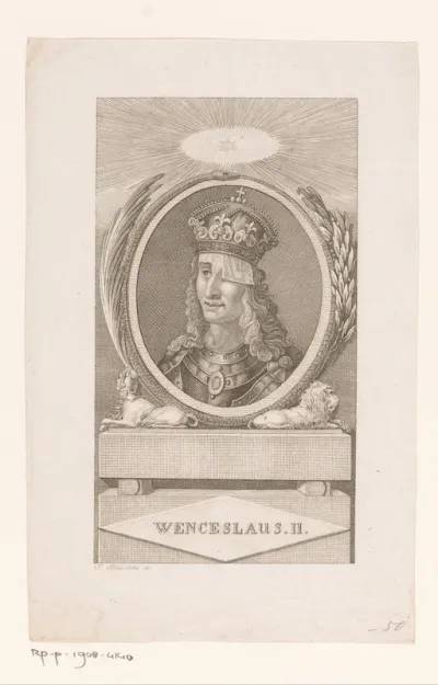 Portret van koning Wenceslaus II van Bohemen