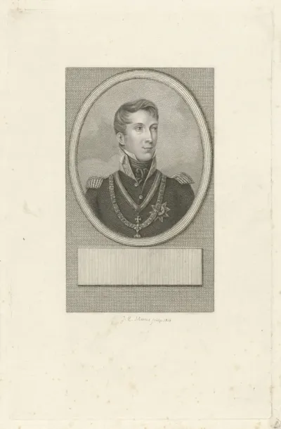 Portret van koning Willem II als kroonprins