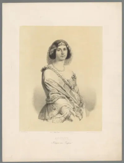 Portret van koningin Augusta