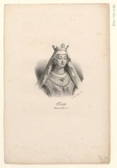 Portret van koningin Clothilde