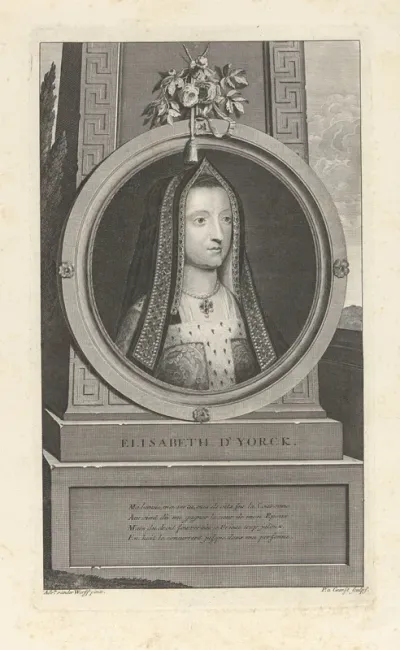 Portret van koningin-gemaal Elizabeth van York