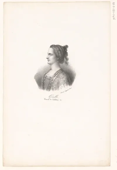 Portret van koningin Giselle