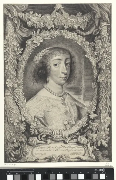 Portret van koningin Henrietta Maria van Engeland