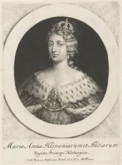 Portret van koningin Maria Anna van Spanje