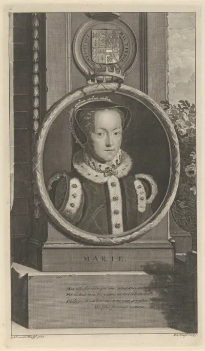 Portret van koningin Maria I van Engeland